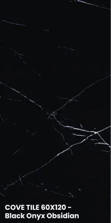 COVE TILE 60X120 - Black Onyx Obsidian