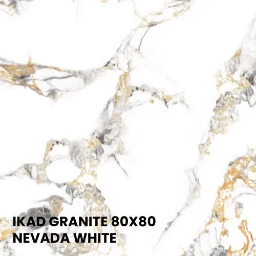 IKAD GRANITE 80X80 - NEVADA WHITE