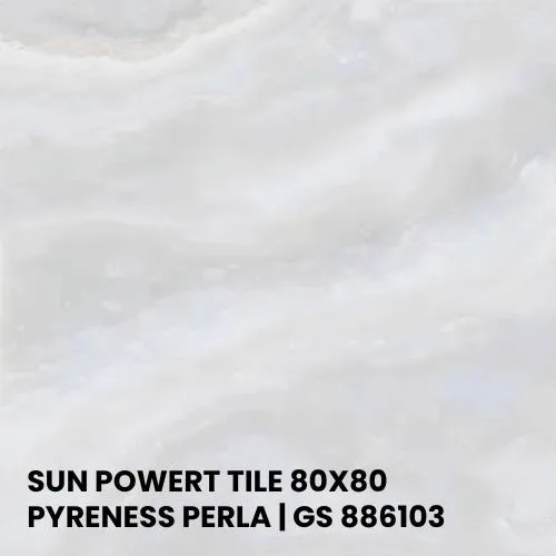 SUN POWERT TILE 80X80 - PYRENESS PERLA | GS 886103