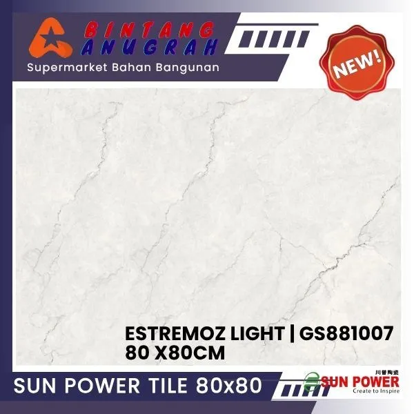 SUN POWER Granite 80x80cm BINTANG ANUGGRAH PEKANBARU
